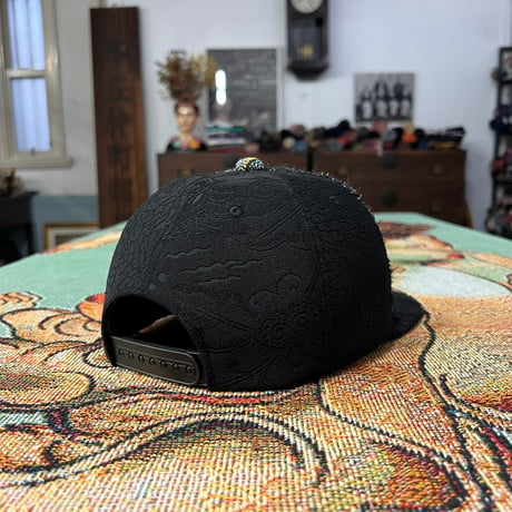 【ML】手縫刺繍ｘ裂き手織りｘ信長マントMIXCAP 02