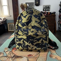NISHIJIN ORI BACKPACK 黒金鶴
