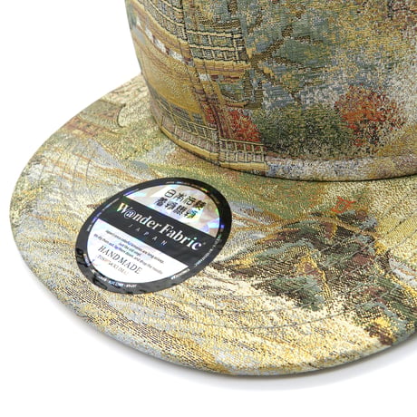 【XL】PureGold & Platinum KIMONOOBI CAP:一点物 再販不可 【純金＆プラチナ糸混合・最高級帯】