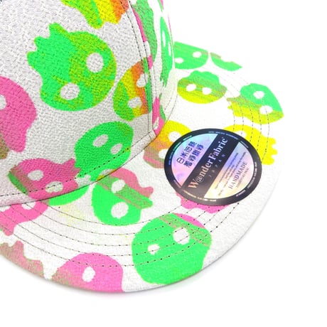 【XL】KYOTO・TANGO CHIRIMEN HAND PRINT CAP:601