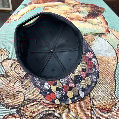 NISHIJINBLACK CAP x ツバ裏NISHIJINかわいい
