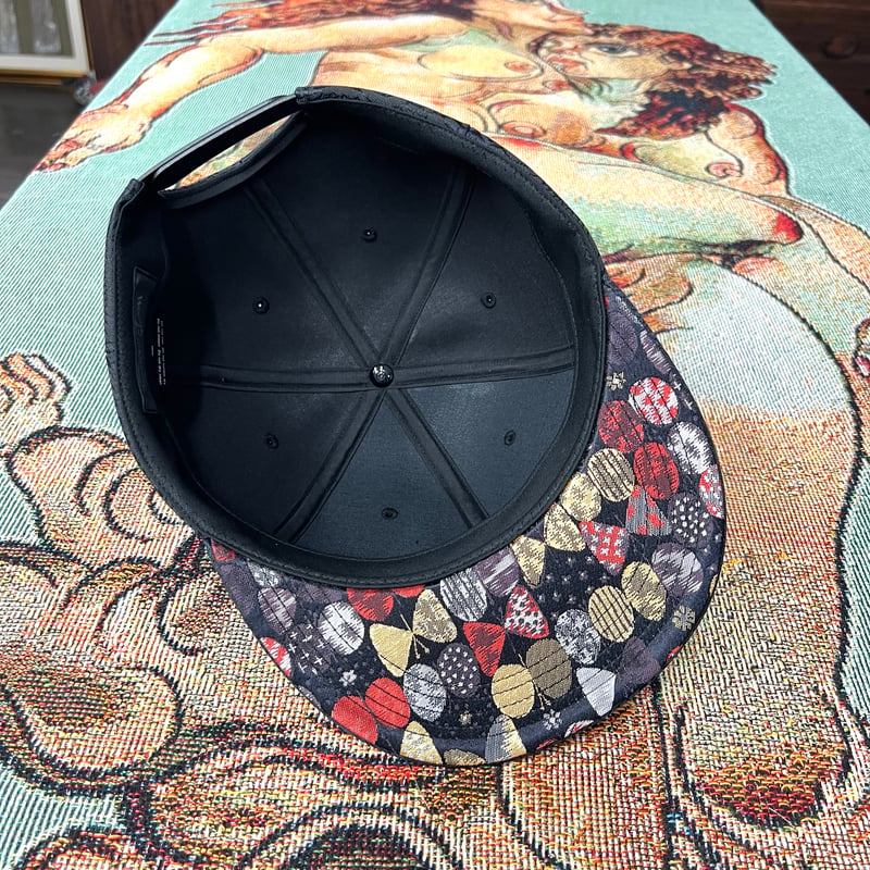 NISHIJINBLACK CAP x ツバ裏NISHIJIN | W@NDERFABRIC®