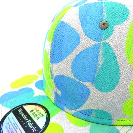 【XL】KYOTO・TANGO CHIRIMEN HAND PRINT CAP:602