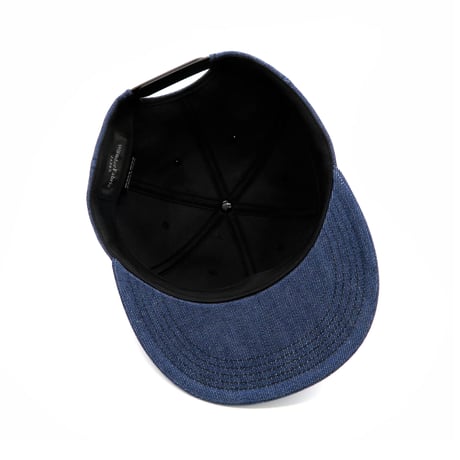 OKAYAMA DENIM CAP：BLUE (BLACK Stitch)