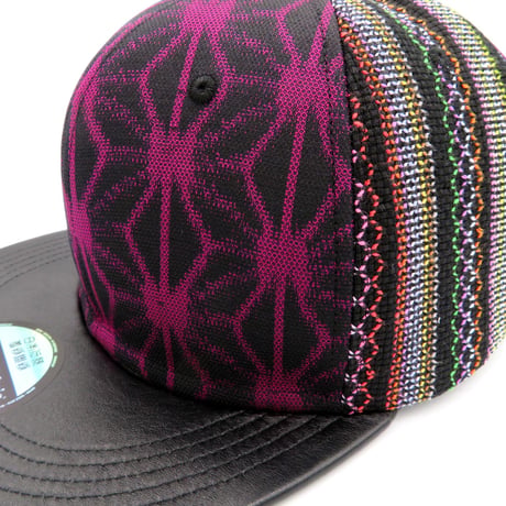 【XL】手縫刺繍＆KIMONO&ラムレザーMIXCAP2023：02