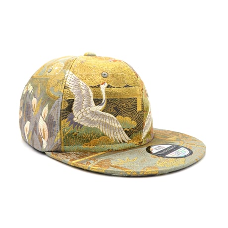 【ML】PREMIUM KIMONOOBI CAP:一点物 再販不可 【高級帯】