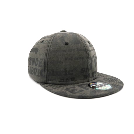 VINTAGE like HAND print CAP Black print XLラスト1個