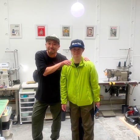 【XL】手縫刺繍ｘ裂き手織りｘ信長マントMIXCAP 01