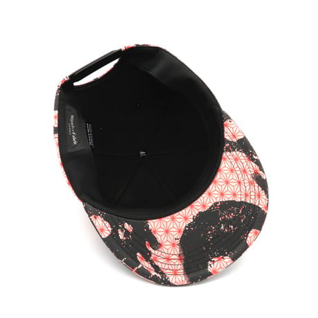 【XL】KIMONO HANDPRINT CAP：03　一点物再販不可