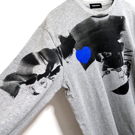 【XLsize】LONGT-SHIRT:HAND PRINT 01