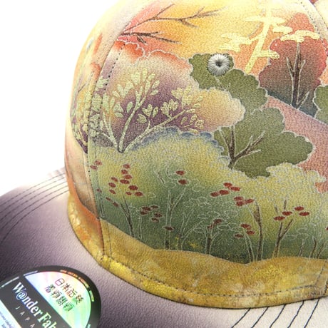 【XL】手描き JAPAN KIMONO  CAP:240124【神ライン】