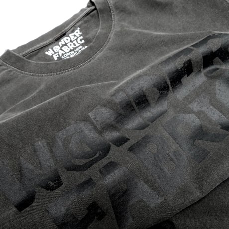 VINTAGE like HAND print T-shirts : W@NDERFABRIC BLACKprint　7/22まで