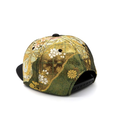 【S】JAPAN KIMONO OBI CAP:0227 ONESIZE一点もの 再販不可　裏地赤着物