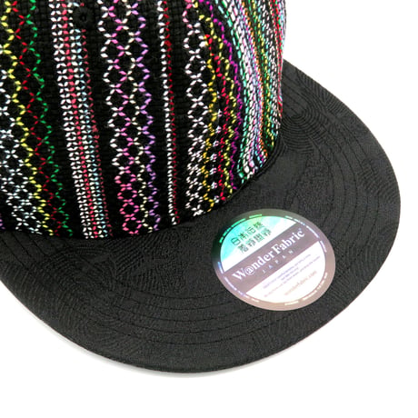 【XL】手縫刺繍＆桐生織MIXCAP：02