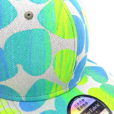 【XL】KYOTO・TANGO CHIRIMEN HAND PRINT CAP:602