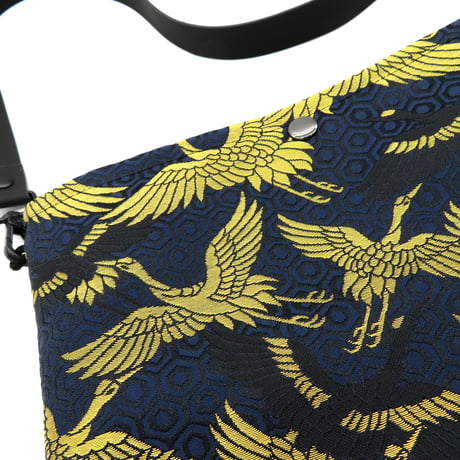 NISHIJINBLACK Shoulder BAG 黒金鶴