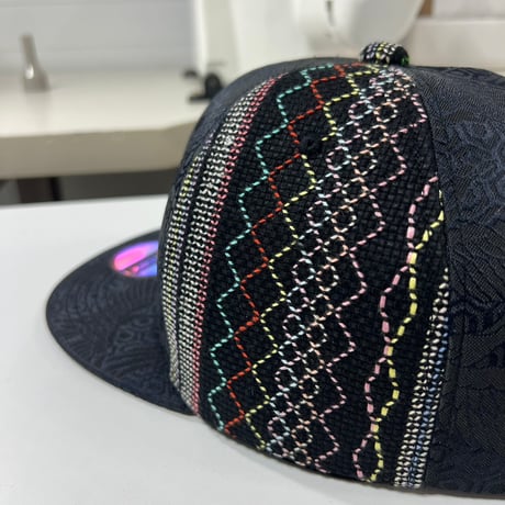 【XL】手縫刺繍ｘNISHIJINBLACK CAP