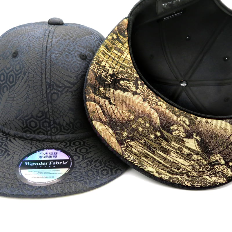 な*め様 capsuloid NISHIJINBLACK CAP x ツバ裏KIRYUORI金閣寺 | W@NDERFABR