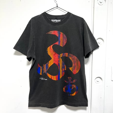 【Msize】VINTAGE like HAND print T-shirts : わ･ん･ふぁ･ぶ再販不可
