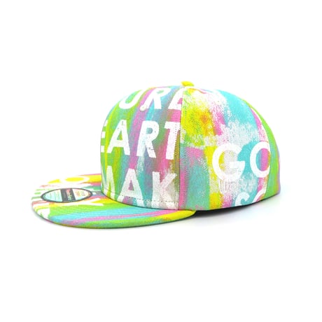【XL】KYOTO・TANGO CHIRIMEN HAND PRINT CAP