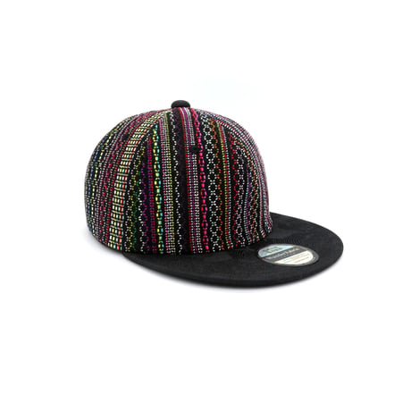 【ML】手縫刺繍＆桐生織MIXCAP：01