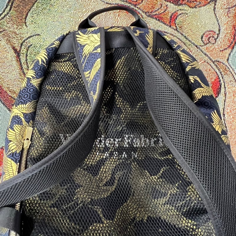 NISHIJIN ORI BACKPACK 黒金鶴 | W@NDERFABRIC®ONLINE