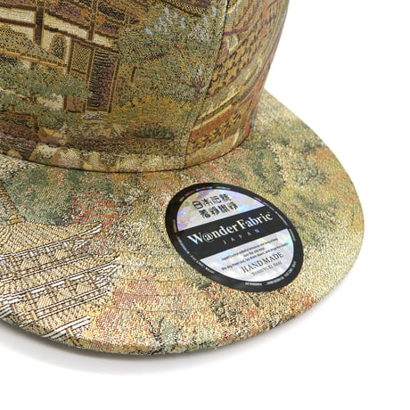 【ML】PureGold & Platinum KIMONOOBI CAP:一点物 再販不可 【純金＆プラチナ糸混合・最高級帯】