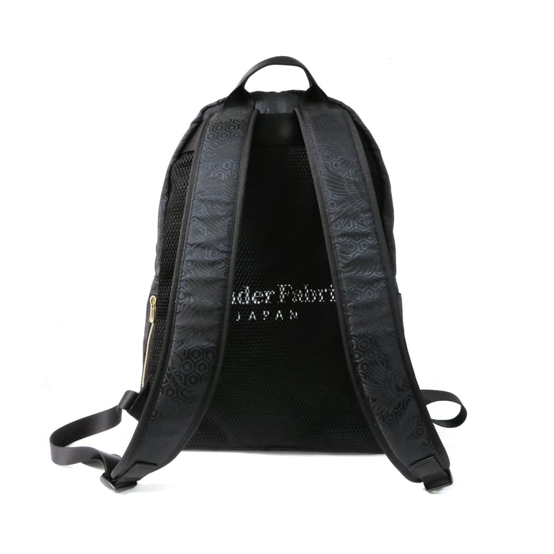 NISHIJIN BLACK BACKPACK 黒鶴 | W@NDERFABRIC®ONLIN NISHIJIN BLACK BACKPACK 黒鶴 | W@NDERFABRIC®ONLIN
