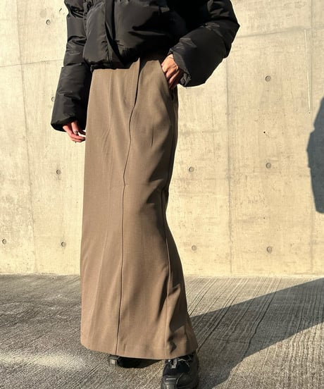 【即納】back slit long SK