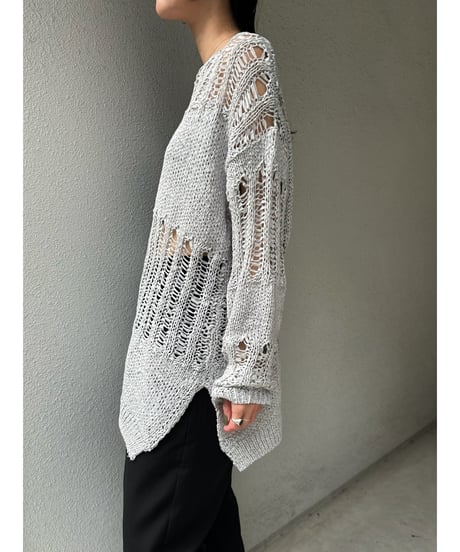 【即納】header loose knit