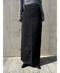 nylon long slit skirt