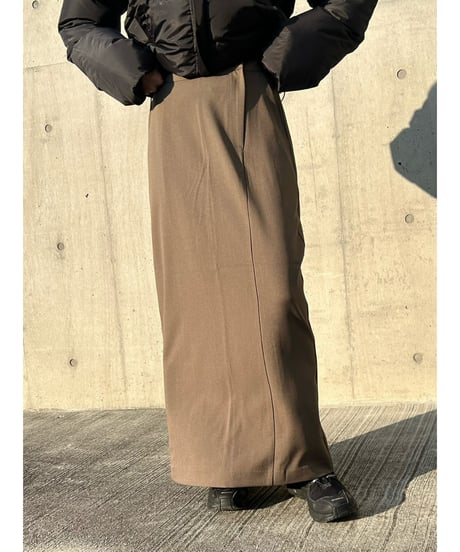 【即納】back slit long SK