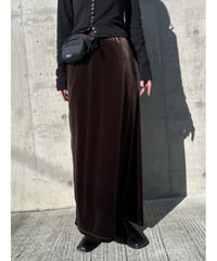 velours long skirt