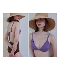 bi-color high-waist bikini