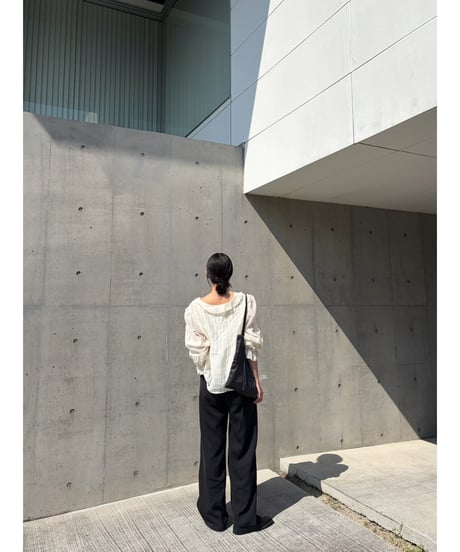 frill chiffon blouse