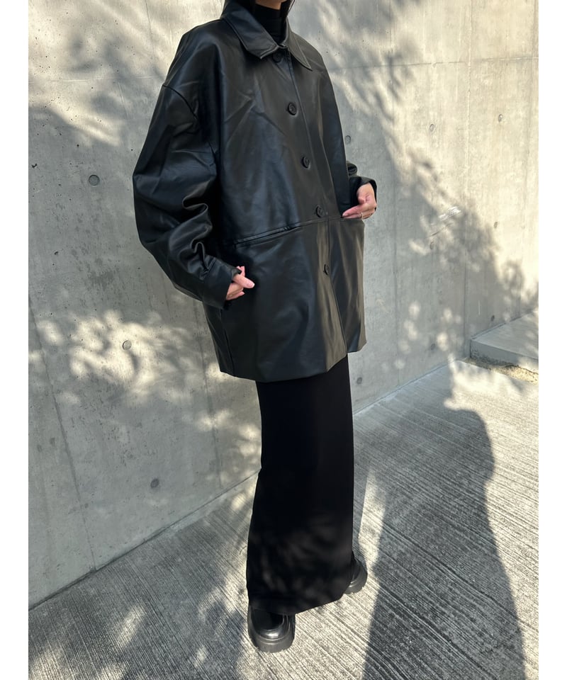 再入荷】over eco leather jacket | ©1989 再入荷】over eco leather jacket | ©1989