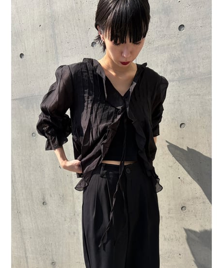 frill chiffon blouse