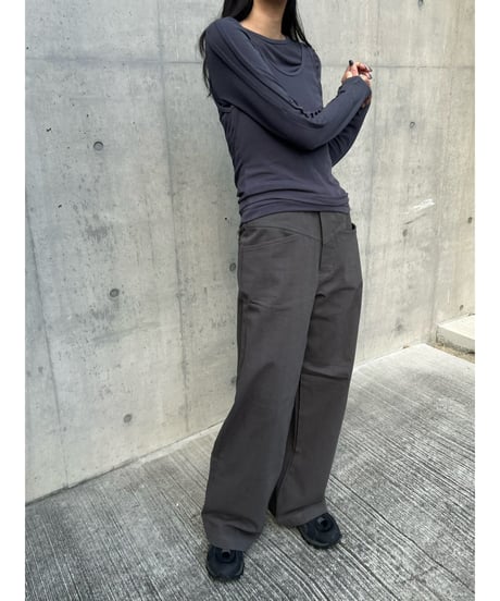 【即納】layered side botan tops