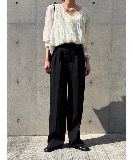 frill chiffon blouse