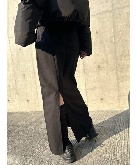 【即納】back slit long SK