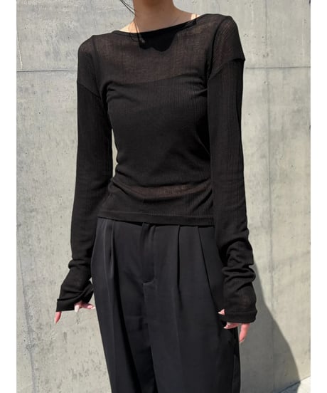 see-through layered tops