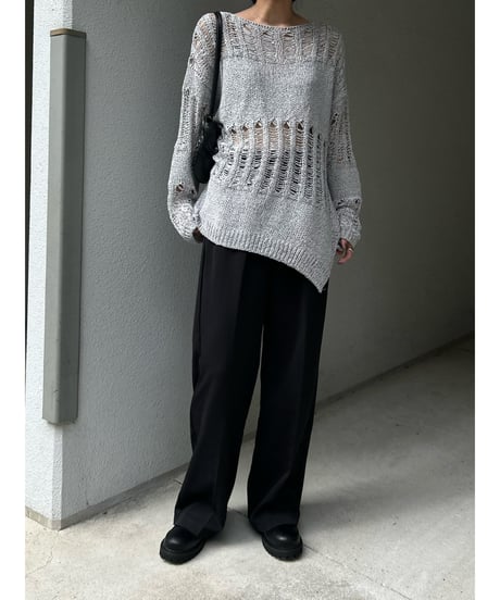【即納】header loose knit
