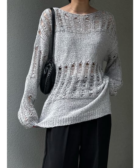 【即納】header loose knit