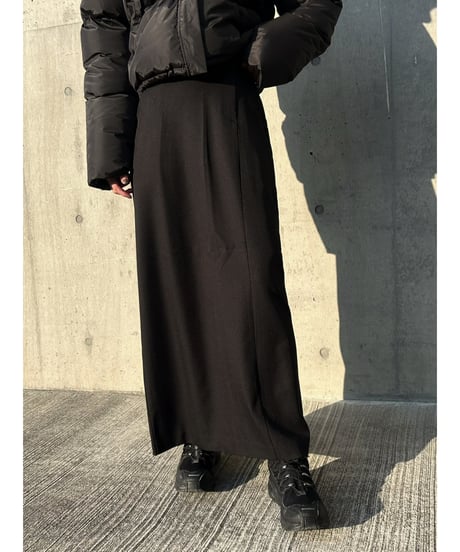 【即納】back slit long SK