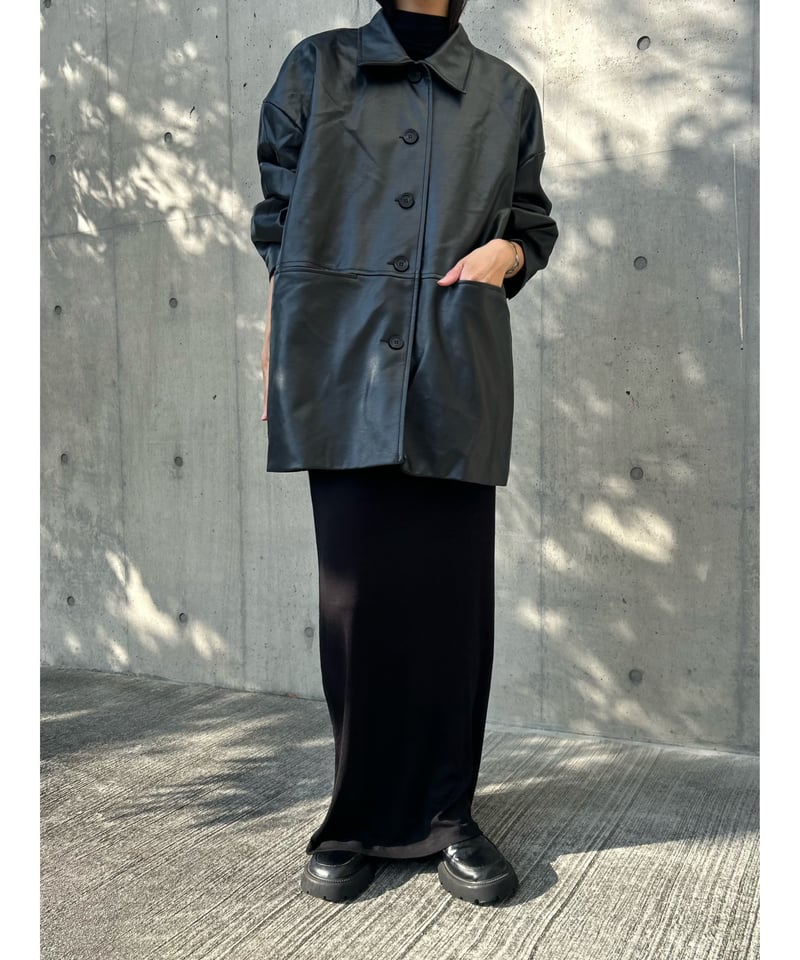 再入荷】over eco leather jacket | ©1989 再入荷】over eco leather jacket | ©1989