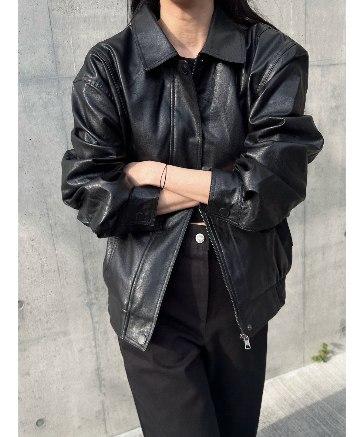 即納】eco leather jacket | ©1989