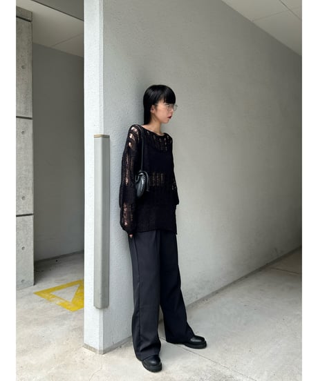【即納】header loose knit