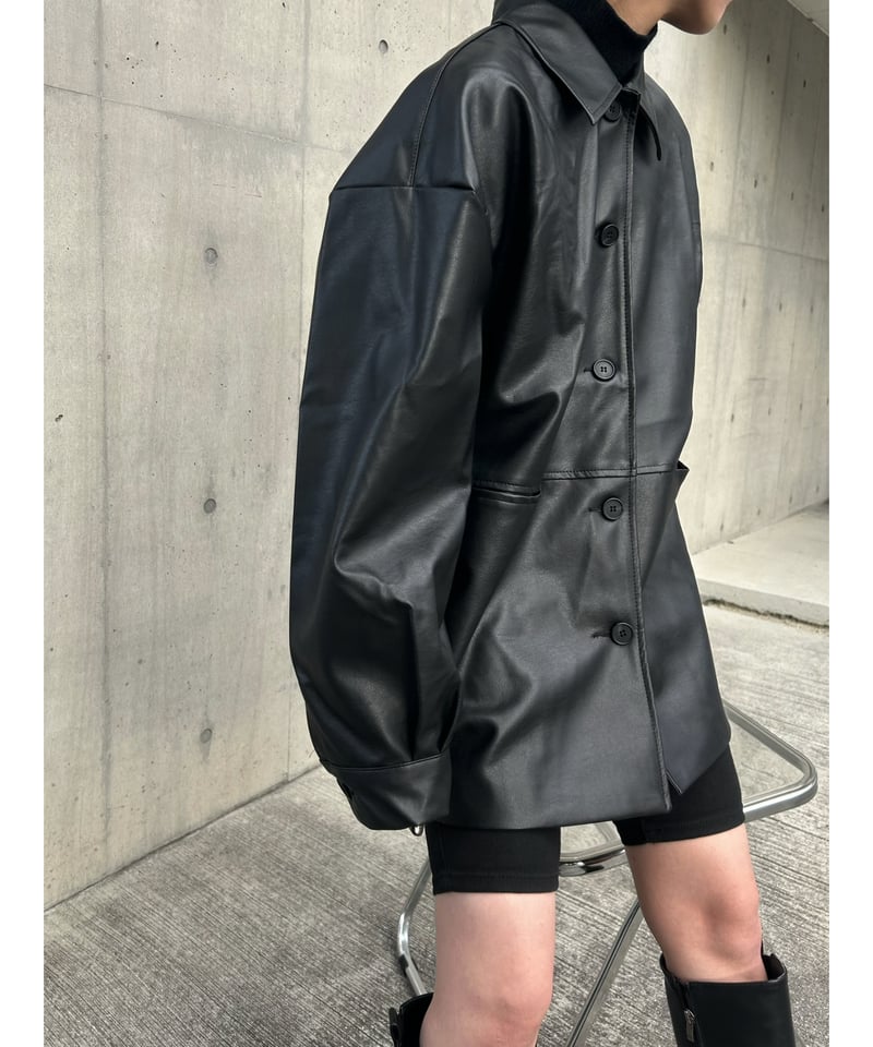 再入荷】over eco leather jacket | ©1989 再入荷】over eco leather jacket | ©1989