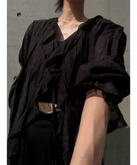 frill chiffon blouse
