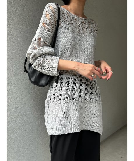 【即納】header loose knit